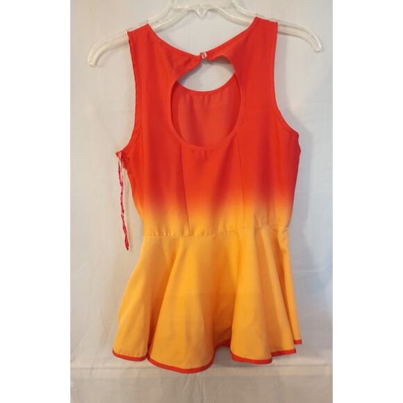 NWT Goddess London Peekaboo Back Ombre Fit & Flair Sleeveless Top Size XS - Picture 3 of 7